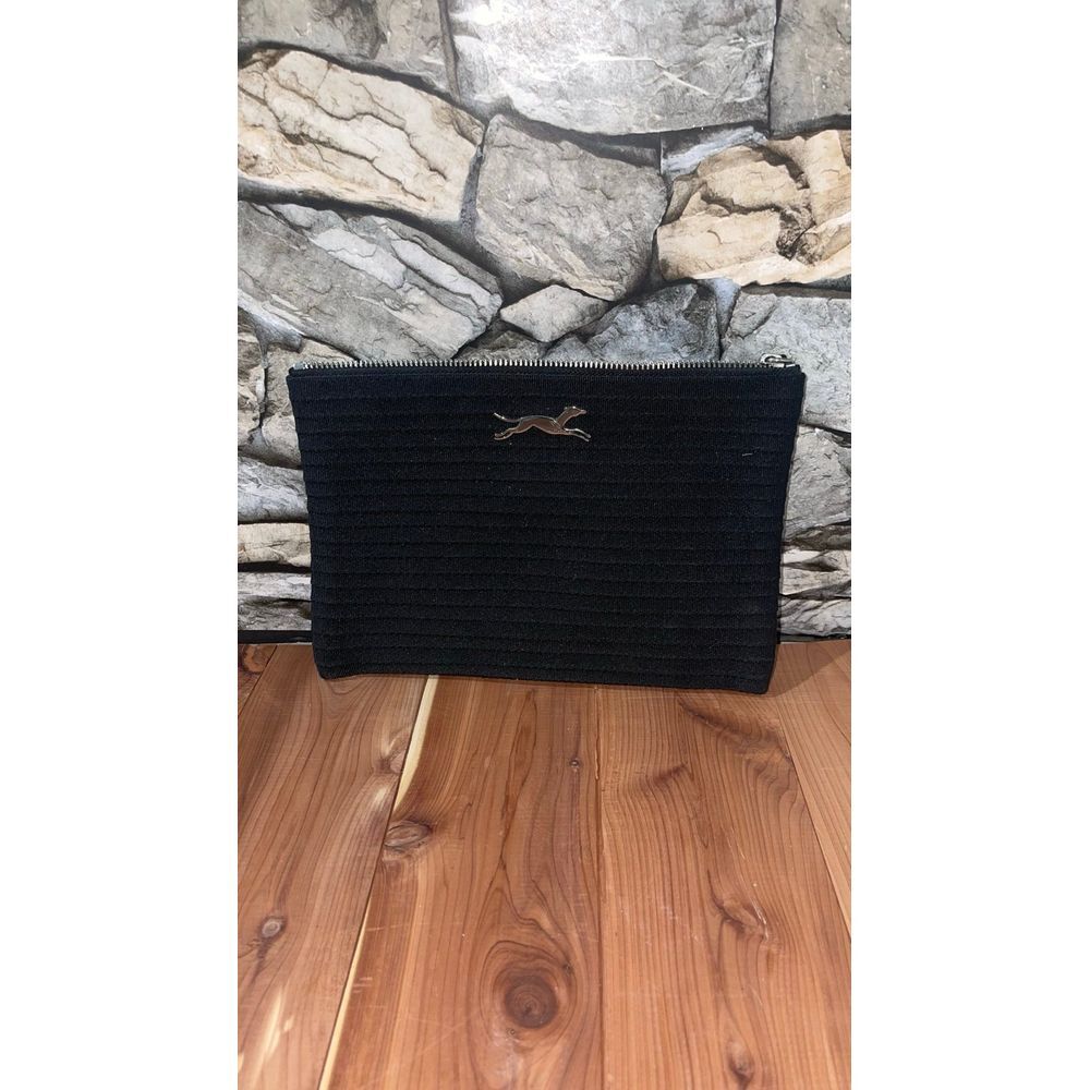 Bimba‎ y Lola Black canvas pouch/ Wristlet